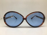 vintage70年末 超大框女个性 复古眼镜太阳镜 玻璃镜片