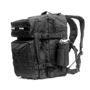 45l战术双肩背包大容量，户外野营徒步登山旅行背包水壶袋