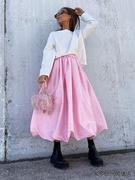 欧美时尚女装气球裙缎面色丁气质蓬蓬裙半身裙Dress skirt