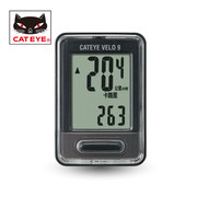 cateye猫眼码表velo9有线中文自行车码表，大屏山地车码表骑行码表
