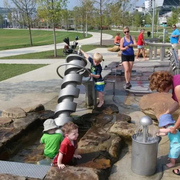 阿基米德取水器非标定制组合设备户外公园不锈钢玩水玩具戏水水车