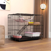 折叠猫笼子双层猫笼家用室内猫，别墅猫爬架猫窝猫房子铁笼猫咪用品