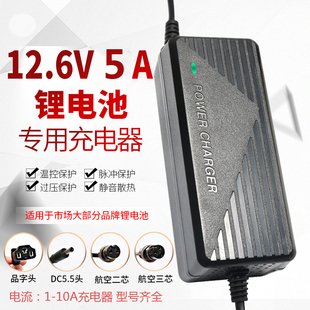 带风扇12.6v5a8a10a锂电池一体机充电器，12v电瓶机60a聚合物40a80a