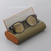 多格眼镜盒pu皮，复古手工眼睛盒近视眼镜收纳盒多付便携太阳墨镜盒