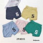 宝宝短裤夏天男童0-1-3岁女童纯棉薄，款夏季婴儿，外穿可开档裤子潮2