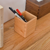 原木匠人精致笔筒实木质，现代简约办公室，笔盒化妆刷收纳桶办公文具