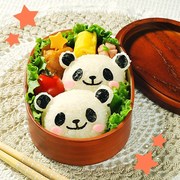 ##日本Arnest熊猫饭团模套装 海苔夹紫菜压花器 饭团模具