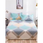 老粗布纯棉床单加厚棉麻单人双人床上用品被单简约单件1.5/1.8米