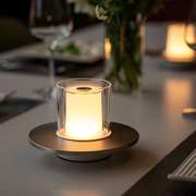 餐厅桌面氛围灯酒吧桌台灯充电小夜灯KTV蜡烛灯装饰烛光摆件