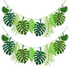 幼儿园教室植物角吊饰隔断环创材料树叶拉旗春天五一主题布置装饰