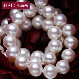 海蒂珠宝镜华淡水珍珠项链，妈妈款女锁骨链，k金节日(金节日)礼物