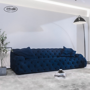 意大利后现代头层真皮沙发客厅简约拉扣设计师创意定制大户型沙发