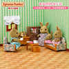 日本森贝儿家族蜜兔妈妈客厅套装女孩过家家玩具公仔玩偶房间家具