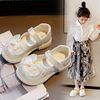 abcfans韩服鞋子女童，小皮鞋2024春季儿童中国风时尚公主单鞋