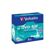 威宝dvd刻录盘DVD-RW4X 4.7GB 5片盒装 可重复擦写刻录盘空白光