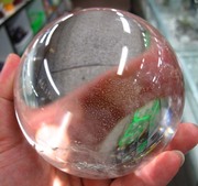 原石打磨纯天然水晶球摆件 天然白水晶球 白晶球 10.8