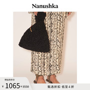 NANUSHKA 女士 JEN 时髦随性设计感黑色手腕包手拎包