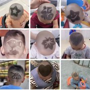 宝宝儿童理发造型神器模具，小孩发型雕刻图案，自己剪剃头辅助模