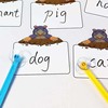 打地鼠游戏识字英语，教具课堂玩具可擦写大号儿童卡片敲击幼儿园