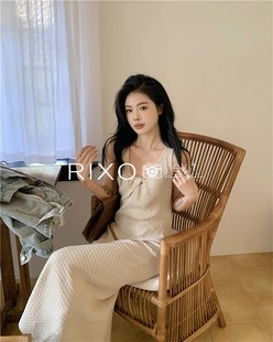 RIXO EXIT法式2024夏季气质吊带裙设计职场轻熟风背心连衣裙