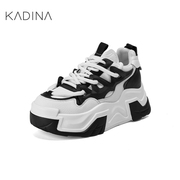 卡迪娜运动休闲鞋平跟厚底绑带女鞋KWC230118