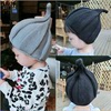 超萌男女童秋冬保暖护耳洋气针织帽中小童婴儿套头毛线帽亲子帽潮