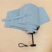 出口日本超轻铅笔伞黑胶防紫外线UPF50+太阳伞简约素色便携晴雨伞