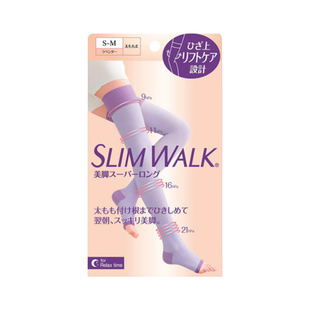 自营slimwalk丝翎睡眠袜女夏压力(夏压力，)袜连裤袜美腿保暖长筒塑型袜