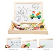 双面画板双面儿童涂鸦木制拼拼乐幼儿园卡通画板拼图绘画