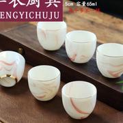白瓷羊脂玉茶具套装陶瓷功夫茶杯盖碗茶壶家用客厅办公室泡茶水