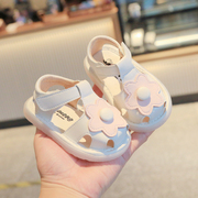 夏季女宝宝凉鞋1一2-3岁小童，公主鞋子防滑软底透气幼儿婴儿学步鞋