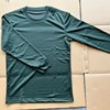新式长袖圆领衫春秋季速干透气灰绿长袖体能训练服打底T恤单上衣