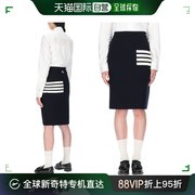 韩国直邮Thom Browne 牛仔裤 斜线 FKK061A00014 415 女士 铅笔