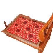 定制双面红木沙发坐垫椅垫中式古典家具圈椅太师椅家用茶桌椅凉席