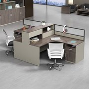 公约现代职员办公桌椅组合4w/脑人位办简室员工财务电6桌卡座工位
