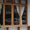 可爱云太阳表情贴纸 店铺橱窗玻璃移门房间窗户装饰贴纸防撞防水