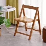 可折叠椅家用靠背椅子，竹实木折叠餐椅，办公电脑椅折叠凳子简易便携