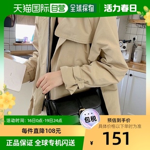 日本直邮Miniministore女士单肩包斜挎包黑色皮革简约女包