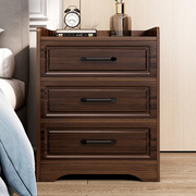 欧式床头柜现代简约实木色，卧室收纳储物柜小型轻奢床边置物柜创意