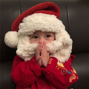 圣诞帽儿童成人毛绒帽(毛，绒帽)圣诞礼物宝宝圣诞帽子婴儿圣诞节装饰品
