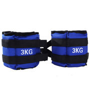 蒙拓嘉负重跑步沙袋绑腿可绑手沙包，2只装蓝色，3kg一对(共2只每只1