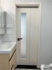 折叠门隔断门卫生间洗手间厨房玻璃日式无下轨推拉pd门三七折叠门