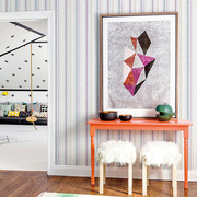 北欧 现代简约 简美墙纸壁纸 彩色条纹 客厅卧室书房背景满铺墙纸