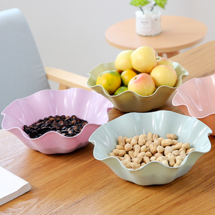 果盘创意现代客厅欧式家用水果盘干果坚果盘办公室桌面零食糖果盘