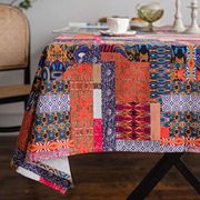 美式乡村波西米亚百家布棉麻民族风餐桌布茶几装饰布艺面料
