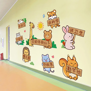 幼儿园走廊墙面环创教室墙面装饰卡通贴纸儿童房墙贴画墙纸自粘