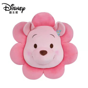 正版迪士尼草莓熊毛绒抱枕可爱小熊维尼靠垫少女心粉色花仙子娃娃