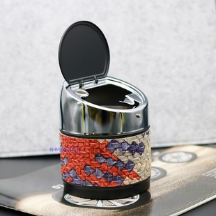 黑色ktv烟灰缸时尚创意烟灰缸，家居烟灰缸豹纹时尚摆设金属烟灰缸