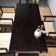 黑檀大板茶桌实木原木大板桌红木大板茶台板2 1米8紫光金檀黑奥坎