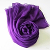 深紫色丝巾纯色春秋薄款真丝雪纺，冬围巾桑蚕丝，披肩女保暖百搭纱巾